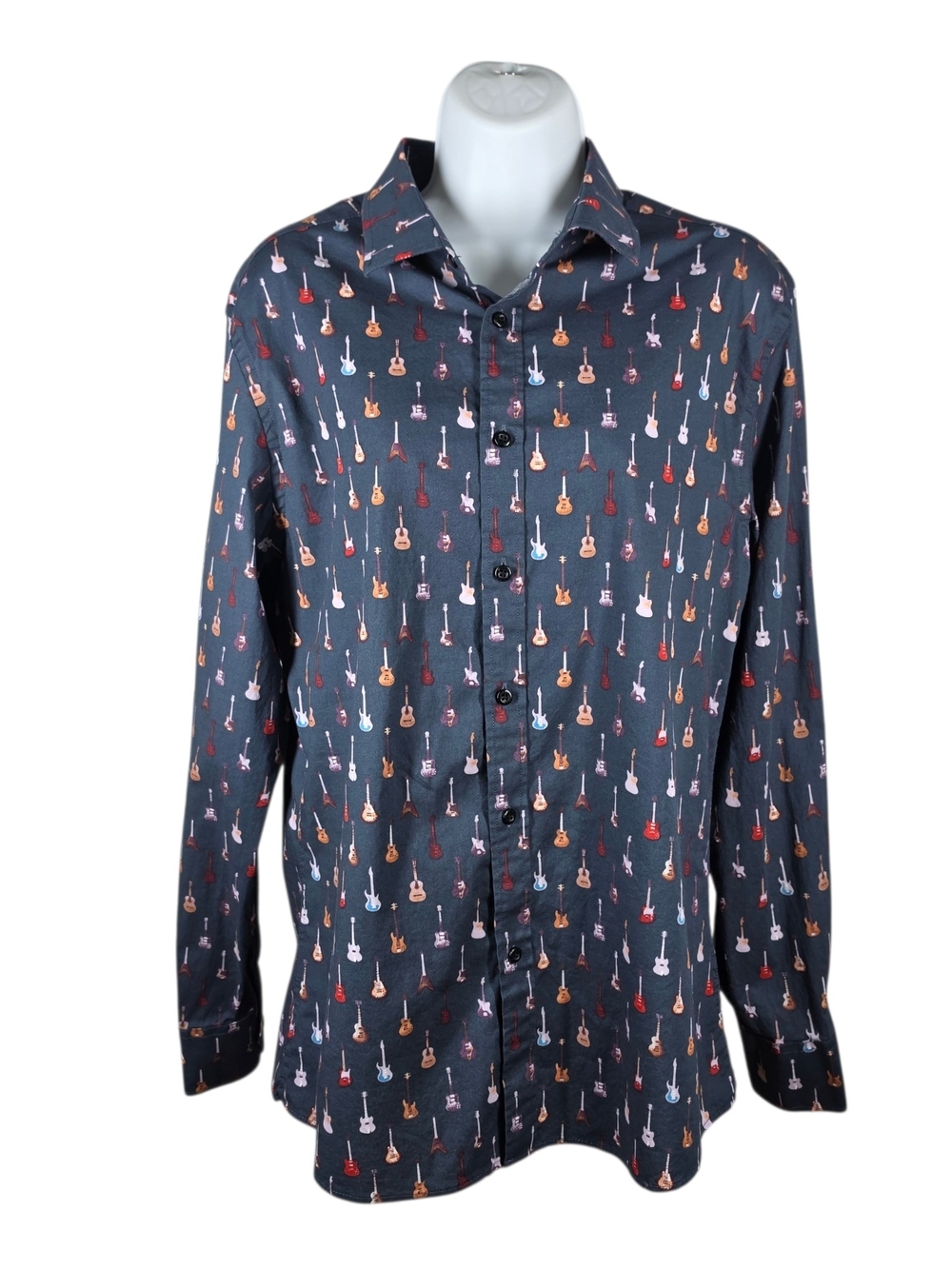 NICOLE MILLER STUDIO GUITAR PRINT SHIRT